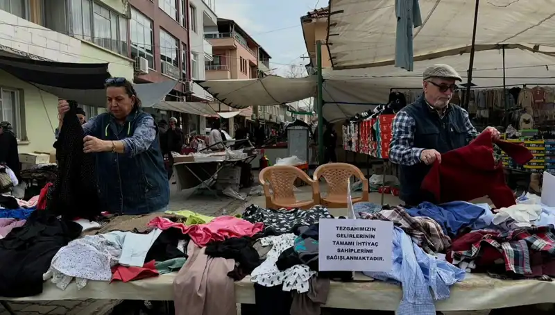 İhtiyaç Sahipleri İçin Umut: Pazara Kurulan "İyilik Tezgahı"