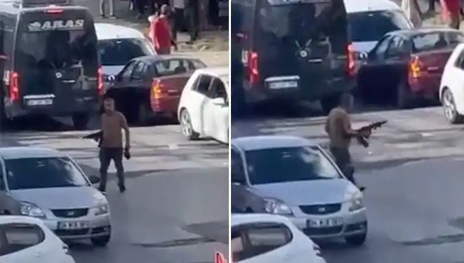 Başakşehir'de Pompalı Tüfekle Sokakları Korku Dolu Anlarla Dolduran Olay!